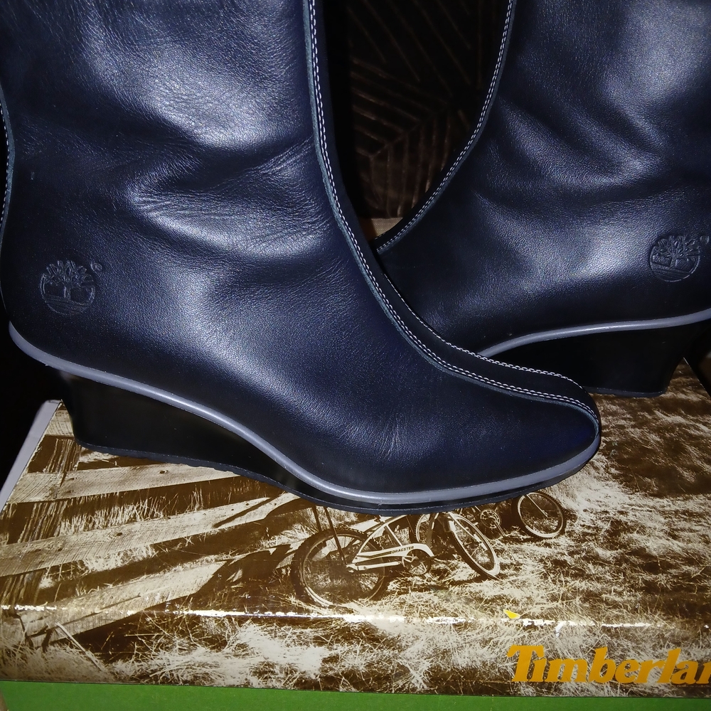 Timberland Women's Navy Heeled Boots